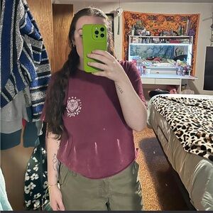 Women's Maroon Graphic Tee